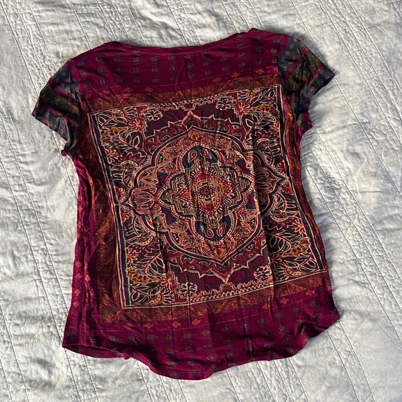 Lucky Brand Mandala Paisley Tee - Picture 2 of 3